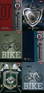 Obrazek Zeszyt A5 w kratkę 80 kartek 10 sztuk mix