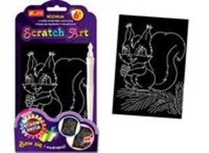 Obrazek Scratch Art Wiewiórka