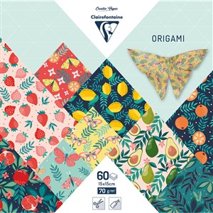 Obrazek Papier do origami 15x15 cm -  60 arkuszy - Fruit garden