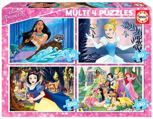 Bild von Puzzle 50+80+100+150 Księżniczki z bajek Disneya