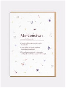 Bild von Kartka okolicznościowa Definicja Małżeństwa kartka ślubna