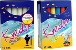 Bild von Kreda niepyląca, niebrudząca okrągła biała 12 sztuk