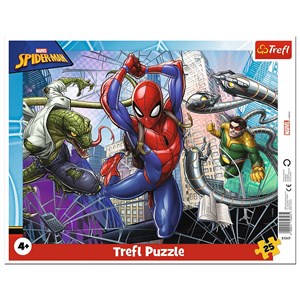 Bild von Puzzle 25 ramkowe Odważny Spiderman 31347