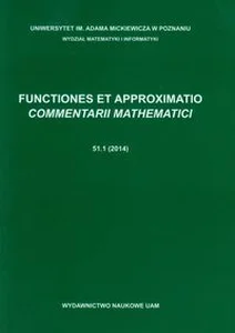 Bild von Functiones et approximatio commentarii mathematici 51.1