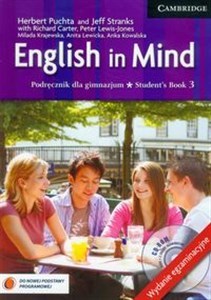 Obrazek English in Mind 3 Student's Book + CD Gimnazjum
