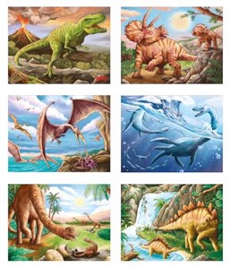 Obrazek Puzzle sześcienne Dinozaury