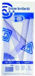 Bild von Zestaw kreślarski z linijką 30cm PRATEL