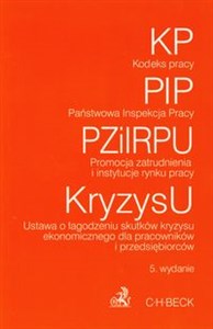 Bild von Kodeks pracy Państwowa Inspekcja Pracy Promocja zatrudnienia i instytucje rynku pracy Ustawa o łagodzeniu skutków kryzysu ekonomicznego dla pracowników i przedsiębiorców Teksty jednolite wraz z indeksem rzeczowym