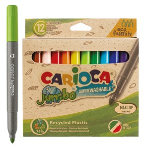 Bild von Pisaki jumbo EcoFamily 12 kolorów Carioca 43101