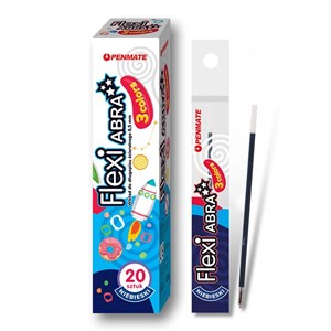 Obrazek Wkład do długopisu Flexi Abra niebieski (20szt)