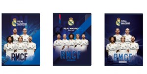 Obrazek Zeszyt A5 w kratkę 32 kartki Real Madrid 10 sztuk