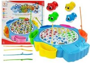 Obrazek Gra Zręcznościowa Łowienie Rybek 4 Wędki Niebieska