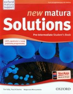 Bild von New Matura Solutions Pre-Intermediate Student's Book + Get ready for Matura 2015 Kurs przygotowujący do matury. Matura podstawowa 2015