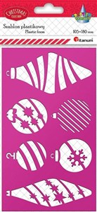 Bild von Szablon plastikowy 105 x180mm bombki