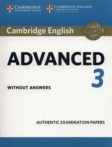 Bild von Cambridge English Advanced 3 Authentic examination papers