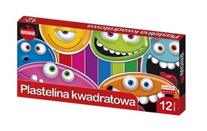 Obrazek Plastelina kwadratowa Mona 12 kolorów