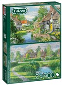 Pokaż szczegóły dla Puzzle 2x500 Falcon Domy nad rzeką G3 Puzzle 2x5... - Ksiegarnia w niemczech