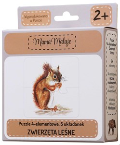 Bild von Puzzle 4-elementowe Zwierzęta leśne