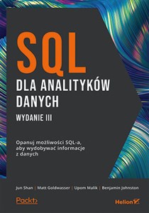 Obrazek SQL dla analityków danych Opanuj możliwości SQL-a aby wydobywać informacje z danych