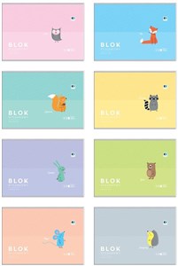 Bild von Blok rysunkowy A4/20K B&B Kids Pastel (10szt)