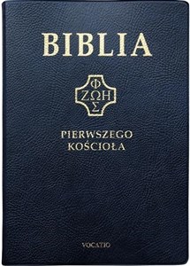 Obrazek Biblia pierwszego Kościoła złocona granatowa