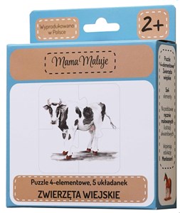 Obrazek Puzzle 4-elementowe Zwierzęta wiejskie