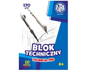 Obrazek Blok techniczny A4 10 kartek 10 sztuk