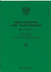 Bild von Orzecznictwo Sądu Najwyższego 3/2022