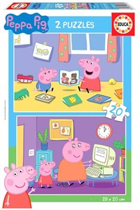 Bild von Puzzle 2x20 Świnka Peppa G3