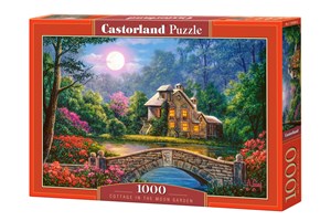 Bild von Puzzle 1000 Cottage in the Moon Garden