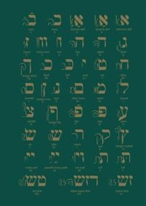 Obrazek Notes Alfabet Yiddish- Zielony