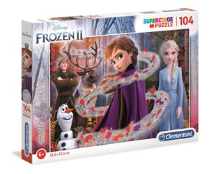 Obrazek Puzzle 104 z brokatem Frozen 2 20162