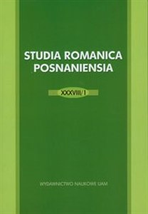 Bild von Studia Romanica Posnaniensia XXXVIII/1