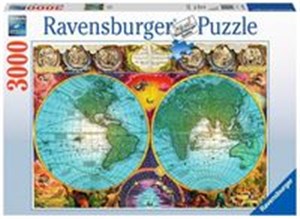 Bild von Puzzle Zabytkowa mapa świata 3000