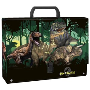Obrazek Teczka z rączką gruba dinozaur 15
