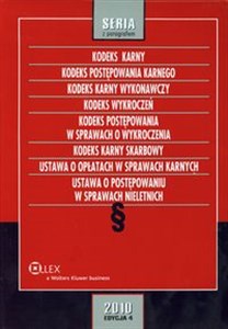 Obrazek Kodeks karny Kodeks postępowania karnego Kodeks karny wykonawczy Kodeks wykroczeń Kodeks postępowania w sprawach o wykroczenia Kodeks karny skarbowy. Ustawa o opłatach w sprawach karnych. Ustawa o postępowaniu w sprawach nieletnich