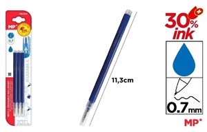 Obrazek Wkłady do długopisów ścieralnych niebieskie 3szt