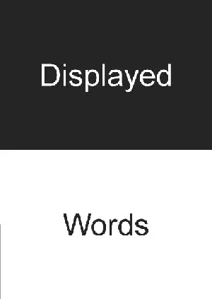 Obrazek DISPLAYED WORDS