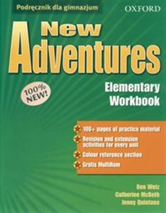 Bild von New Adventures Elementary Workbook + CD Gimnazjum