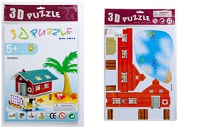 Bild von Puzzle 3D Chatka rybaka mix