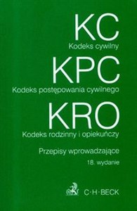 Obrazek Kodeks cywilny kodeks postępowania cywilnego kodeks rodzinny i opiekuńczy Przepisy wprowadzające