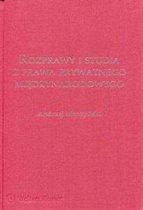 Bild von Rozprawy i studia z prawa prywatnego międzynarodowego