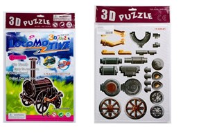 Bild von Puzzle 3D Parowóz mix