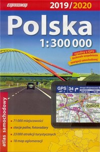 Obrazek Polska atlas samochodowy 1:300 000 Wydanie 2019/2020