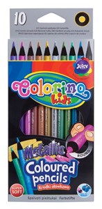 Obrazek Kredki ołówkowe Colorino okrągłe Metallic 10 kolorów