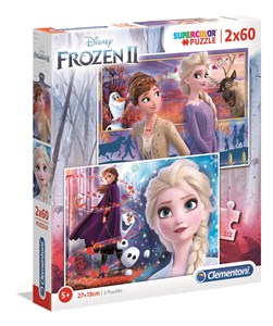 Bild von Puzzle SuperColor 2x60 Frozen 2