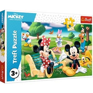 Obrazek Puzzle 24 Maxi Myszka Miki w gronie przyjaciół