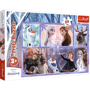 Bild von Puzzle 24 maxi Świat pełen magii Frozen 2 14345