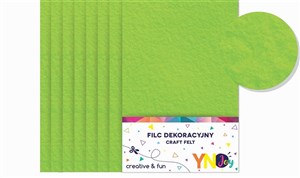 Obrazek Filc dekoracyjny zielony YNJ 8szt NOSTER