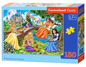 Obrazek Puzzle Princesses in Garden 180